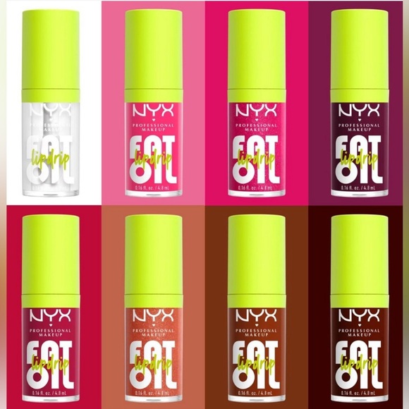 Sealed NYX fat lip oil 8 piece bundle - Picture 6 of 7